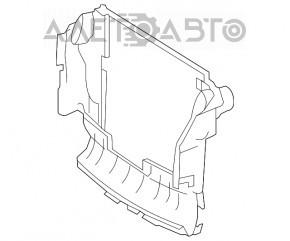 Дефлектор радиатора центр Mercedes X164 GL W164 ML 450 500 550 новый OEM оригинал