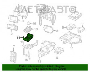 Suportul blocului de siguranțe din portbagajul Mercedes GLC 300/43/63 16-19