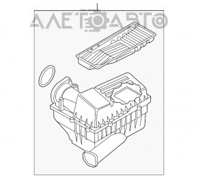 Corpul filtrului de aer VW Beetle 12-13 2.0T cu EGR nou, original OEM