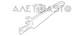 Capacul panoului frontal dreapta Mercedes GLC 16-19 gri, zgarieturi