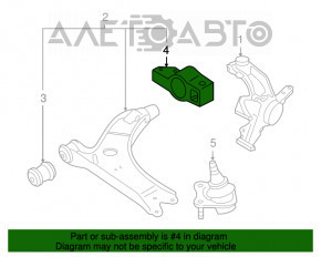 Silențios braț inferior stânga față VW Beetle 12-13 2.0T nou original OEM