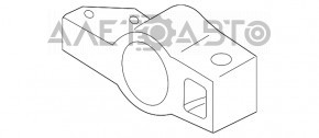 Silențios braț inferior dreapta față VW Beetle 12-13 2.0T cu suport nou original OEM