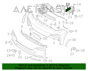 Colțul longeronului din față stânga BMW i3 14-20, nou, original OEM