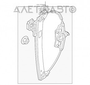 Механизм стеклоподъемника задний правый Audi A4 B9 17-