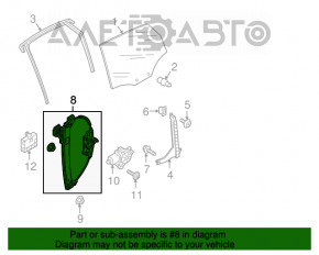 Механизм стеклоподъемника задний правый Audi A4 B9 17-