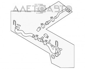 Racordul de răcire superior VW Beetle 12-13 2.0T cu conexiuni rapide