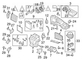 Клапан печки кондиционера VW Beetle 12-19 AVA