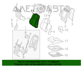 Tapiterie scaun sofer Mercedes GLC 16-22 din piele, bej, cu incalzire, partea superioara cu suport pentru genunchi, zgarietura