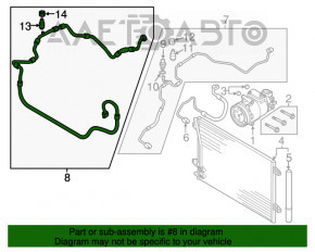 Compresorul de aer condiționat al încălzitorului VW Beetle 12-17 2.0T