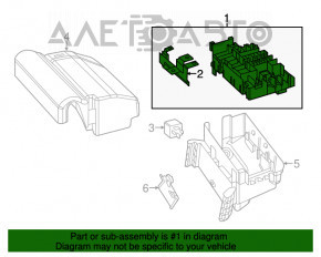 Блок предохранителей подкапотный VW Beetle 12-16 1.8, 2.0T