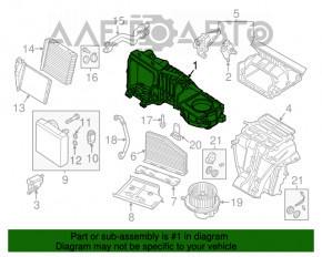 Корпус печки голый VW Beetle 12-19