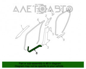 Capac prag fata stanga Nissan Murano z50 03-08 bej, cu insertie cromata, mufa