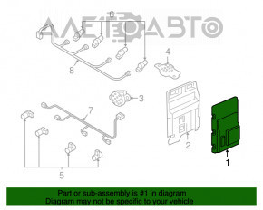 MODULUL DE CALCULATOR PENTRU ASISTENȚĂ LA PARCARE Audi A5 F5 17-