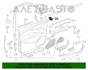 Кнопки памяти сиденья переднего левого Audi A4 B9 17-