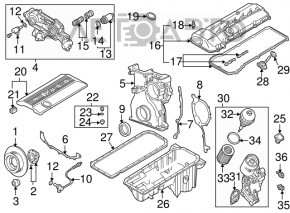 Cap de umplere de ulei BMW X5 E70 N55 nou original OEM