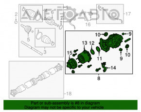 Задний дифференциал редуктор Infiniti JX35 QX60 13- 67к