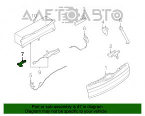 Capacul broaștei portbagajului dreapta jos BMW X5 F15 14-18