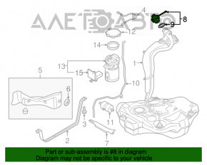 Capacul gurii de umplere a rezervorului de combustibil VW Beetle 12-13 2.0T, 2.5