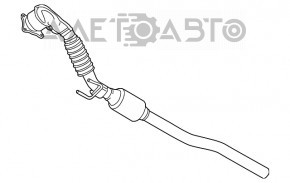 Tubul de admisie cu catalizator pentru VW Beetle 12-13 2.0T