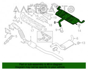 Глушитель задняя часть с бочкой VW Beetle 12-13 2.0T