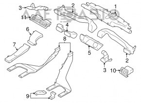 Conducta de aer pentru torpila stânga Subaru Legacy 15-19