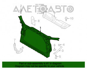 Televizor radiator Audi A4 B8 08-16 panou nou neoriginal