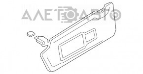 Capota stângă Audi A4 B9 17- neagră, fără cârlig