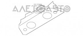 Плафон освещения задний Audi A4 B9 17-19 черный