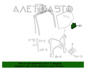 Computerul ușii din spate dreapta pentru Audi A4 B9 17-