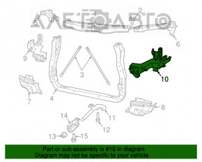 Ocularul televizorului stâng al Jeep Grand Cherokee WK2 11-13