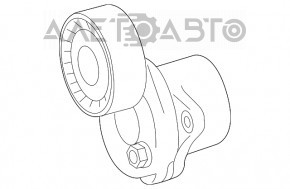 Rolă întinzătoare curele Mercedes GLC 16-22 2.0 nou original OEM