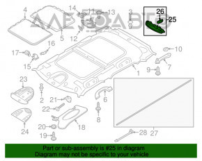 Plafonul de iluminare din spate pentru Mini Cooper Countryman R60 10-16