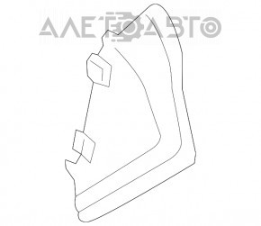 Capacul torpedoului lateral stânga Audi A4 B9 17- negru