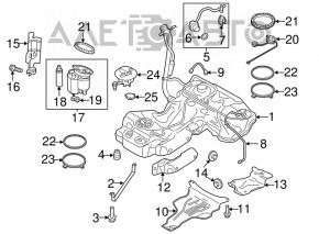 Controlul pompei de combustibil Audi A4 B9 17-