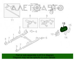 Controlul scaunului șoferului Audi A4 B9 17 - bej