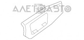 Capacul panoului frontal stânga Audi A4 B9 17- gri, zgârieturi, fixările rupte