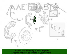 Suport de fixare a placuțelor de frână față dreapta Mercedes GLC 16-22 set