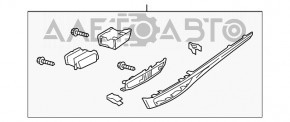 Накладка торпеды правая Mazda 6 13-15 серая