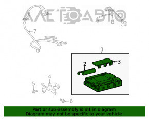 Modulul de control al telematicii al transceiverului Toyota Camry v70 18-