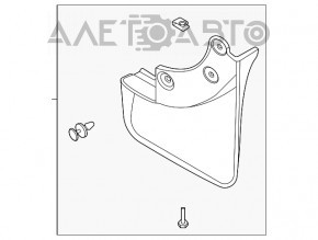 Parauri față set de 2 bucăți Ford Escape MK4 20- nou OEM original