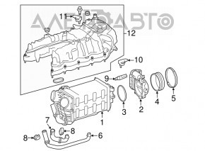 Senzorul de temperatură a aerului de admisie pentru Mercedes GLC 16-22, nou, original OEM