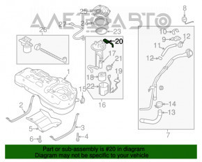 Senzor de presiune a combustibilului Hyundai Sonata 11-15