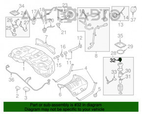 Senzor de presiune a combustibilului Kia Soul 14-19 2.0, 1.6