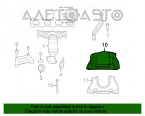 Protecția colectorului pentru Jeep Compass 11-16 2.0 2.4, tipul 2, partea superioară