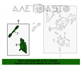 Volanul coloanei de direcție Infiniti Q50 14-19 cu control adaptiv