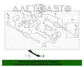 Suport de direcție pentru bara de direcție Infiniti Q50 14- RWD EPS