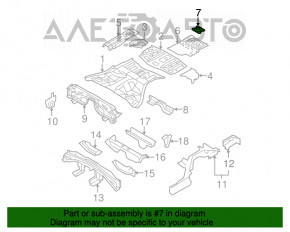 Suport de montare a roții de rezervă pentru Infiniti Q50 14-