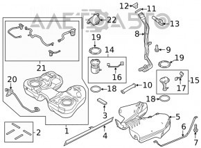 Senzor de presiune a combustibilului Ford Mustang mk6 15- 2.3T