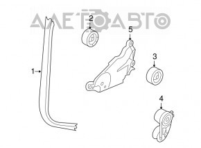 Rolă curea de transmisie Infiniti Q50 14-15 3.7 dreapta nou original OEM