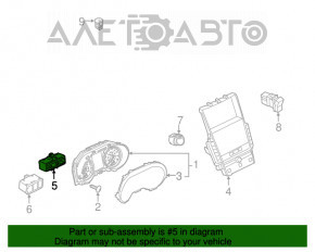 Кнопки управления подсветкой и TRIP Infiniti Q50 14-